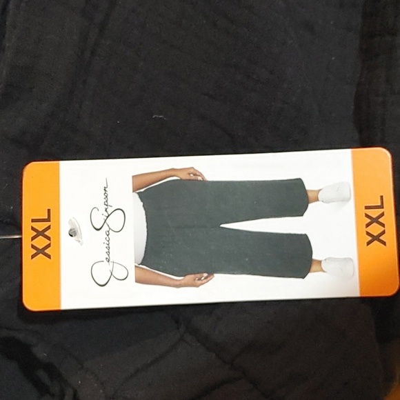 NWT Jessica Simpson Ladies' Gauze Ankle Pants Black - Picture 5 of 8